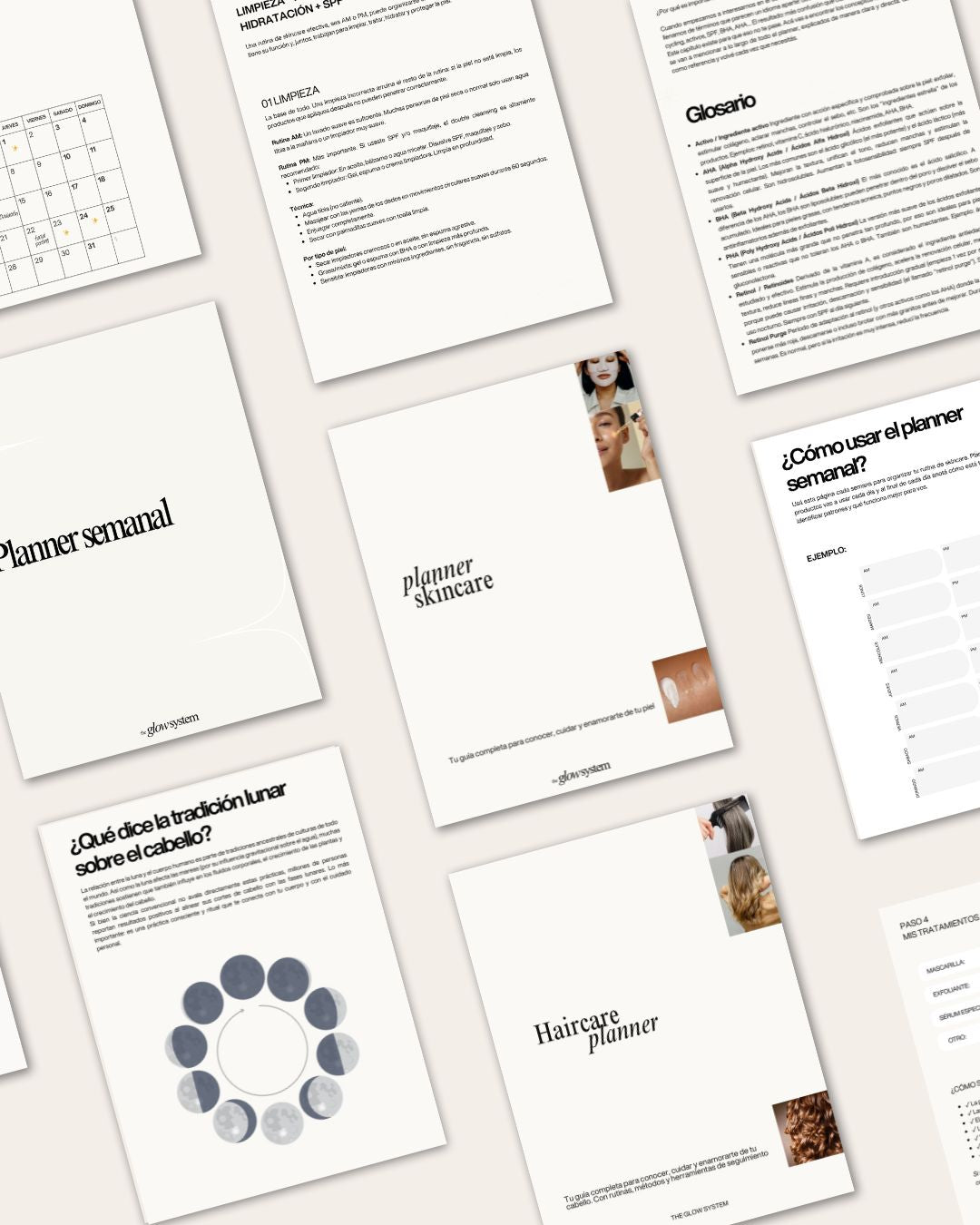 Bundle planners Haircare Planner + Skincare Planner