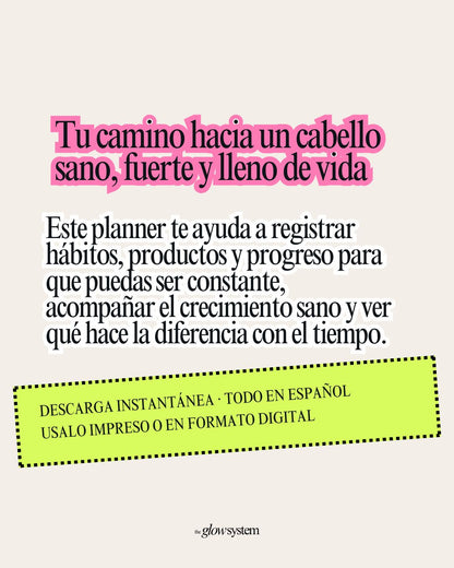 Haircare Planner Guía completa de cuidado capilar