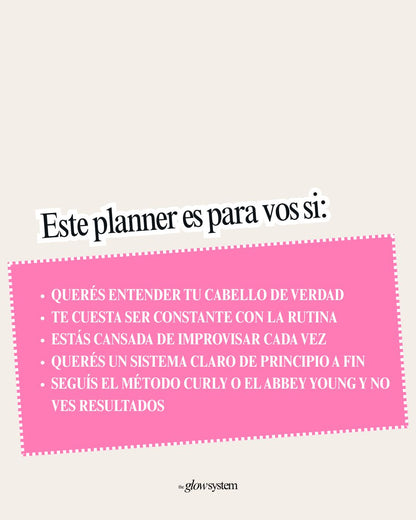 Haircare Planner Guía completa de cuidado capilar