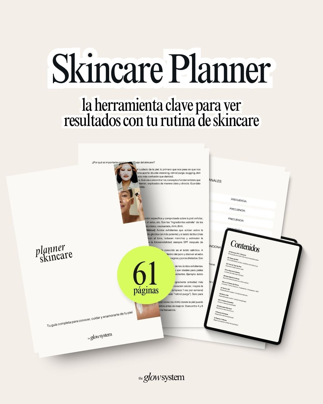 Skincare Planner Guía completa de cuidado de la piel