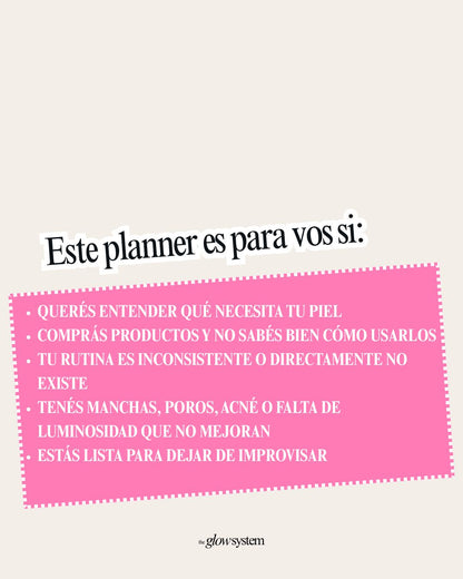 Skincare Planner Guía completa de cuidado de la piel