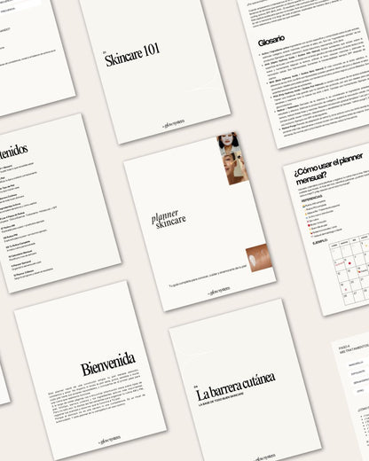 Skincare Planner Guía completa de cuidado de la piel