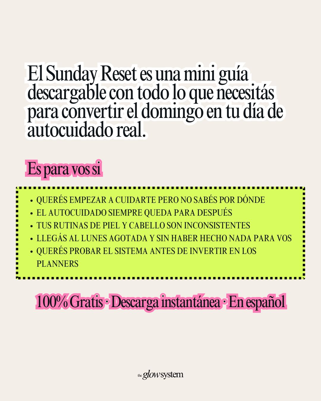 Sunday Reset  -Guía gratuita de autocuidado