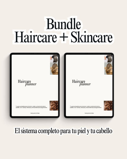 Bundle planners Haircare Planner + Skincare Planner