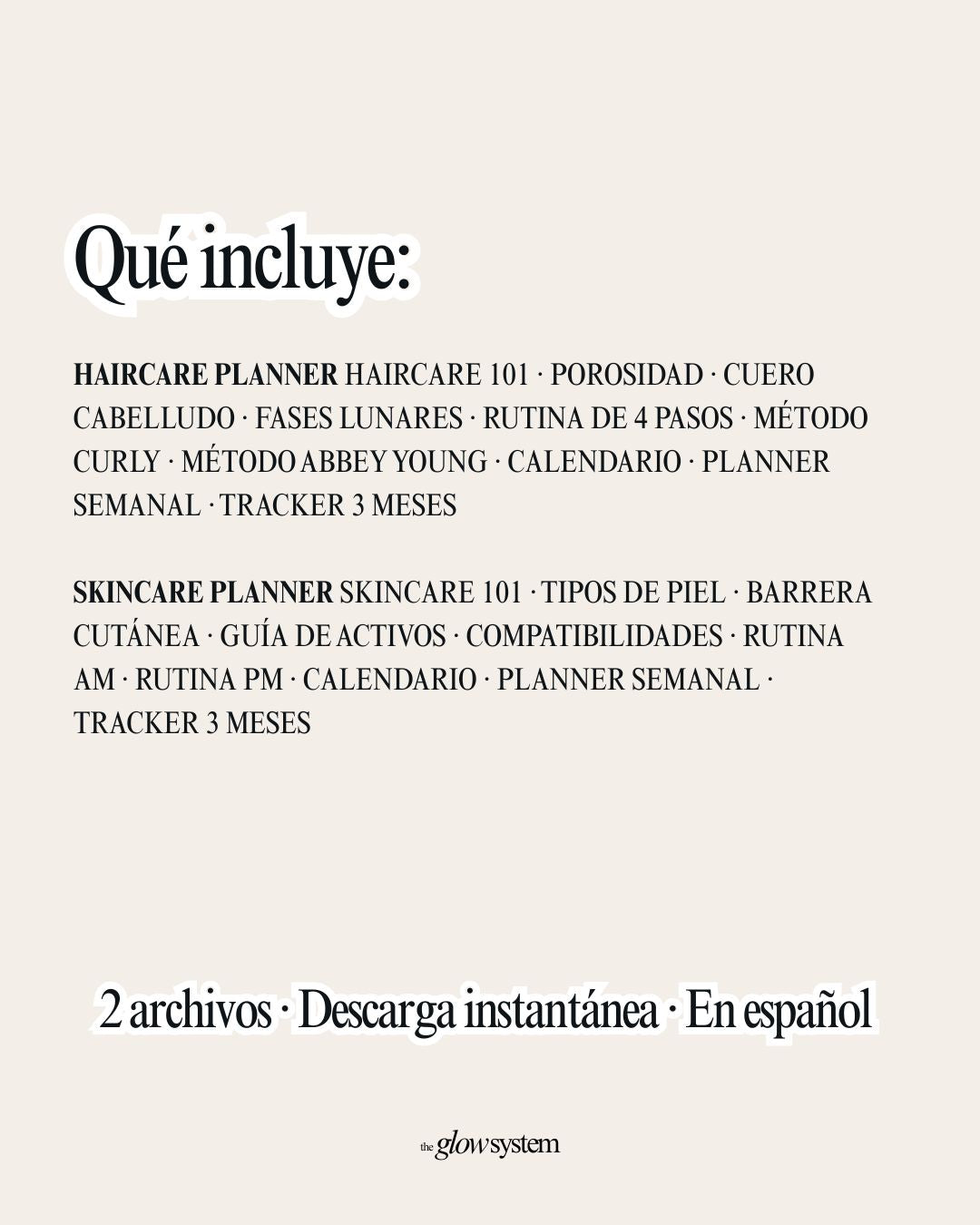 Bundle planners Haircare Planner + Skincare Planner
