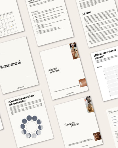 Bundle planners Haircare Planner + Skincare Planner